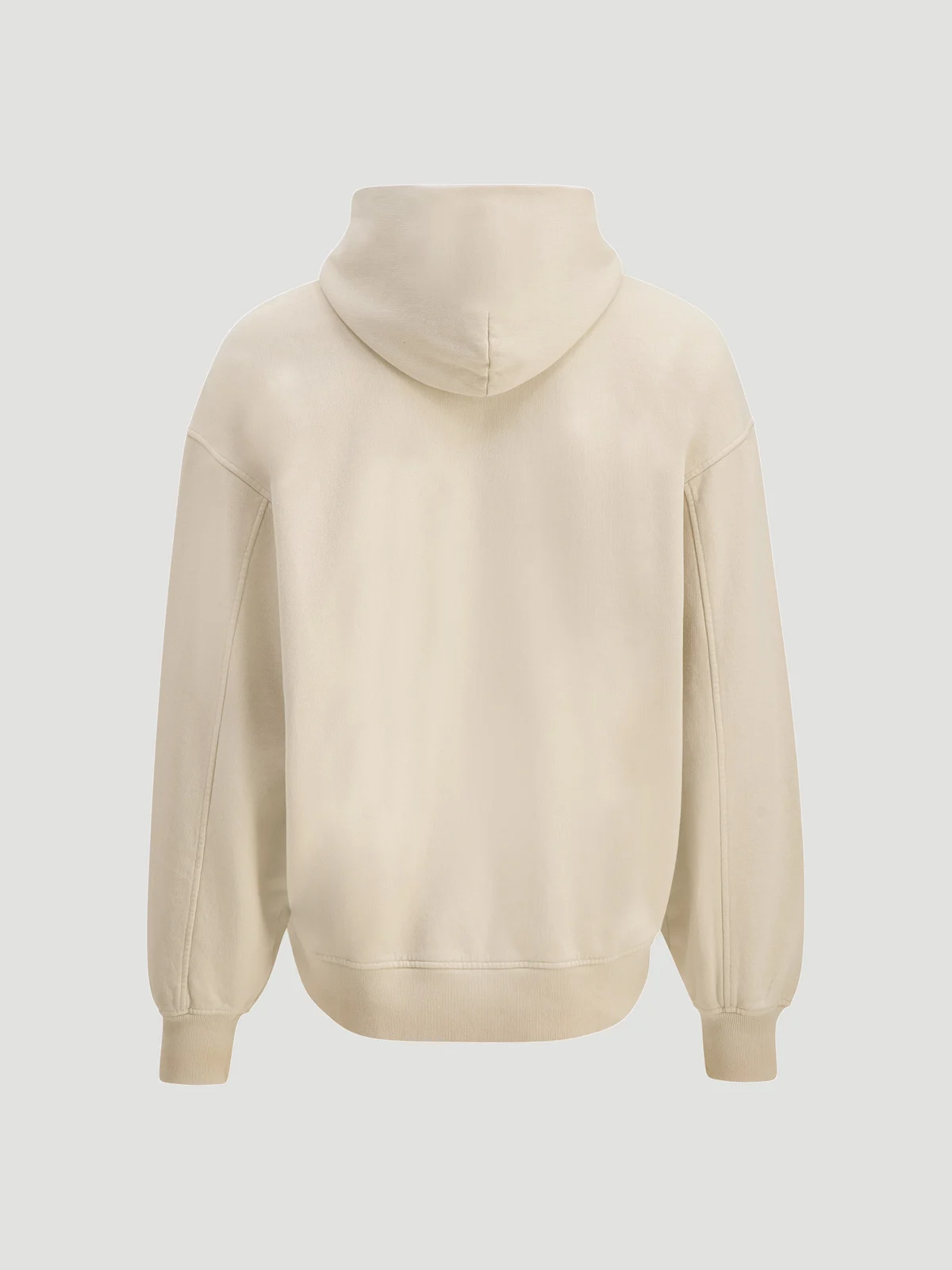 Woman wearing desert sand hoodie