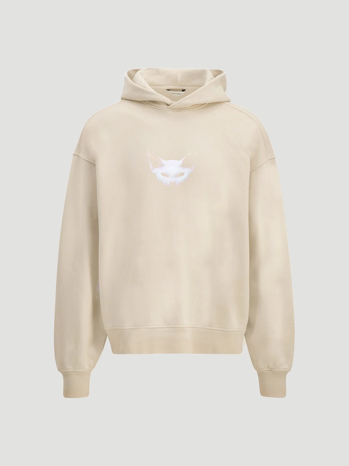 Woman wearing desert sand hoodie